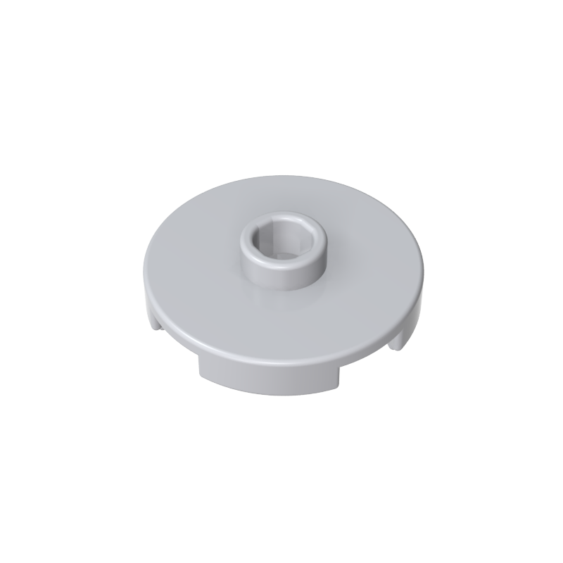 2x2 round plate with hole in the middle