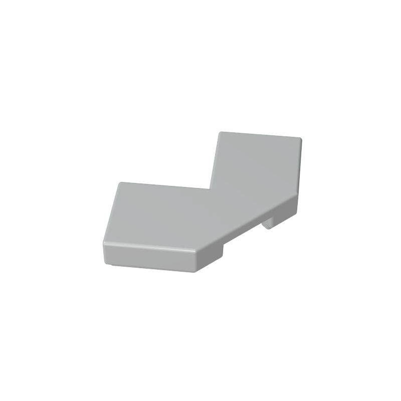 2x2 debeveled corner glossy panel