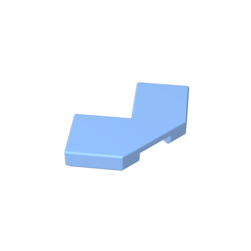 2x2 debeveled corner glossy panel