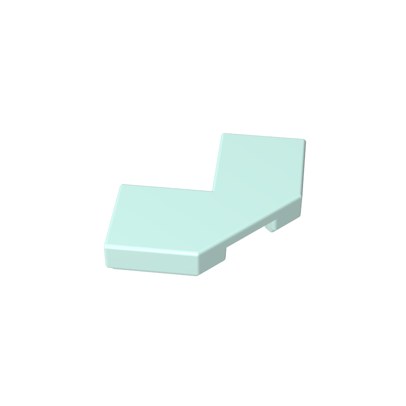 2x2 debeveled corner glossy panel