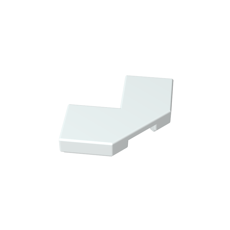 2x2 debeveled corner glossy panel