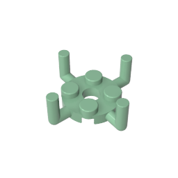 2x2 Four-side plate with upward curved handles