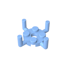 2x2 Four-side plate with upward curved handles