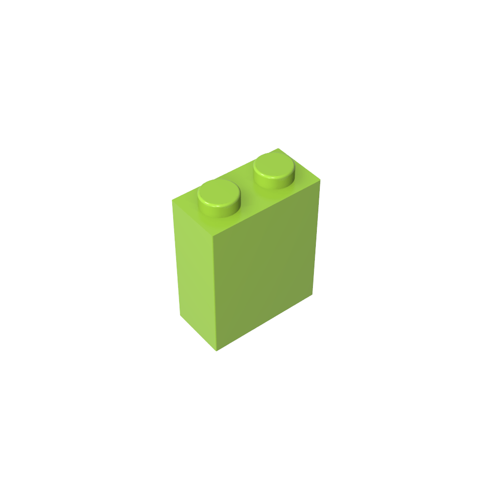 Brick 1 x 2 x 2 with Center Pin-MyGobricks