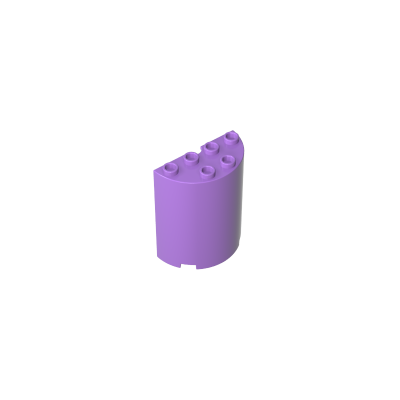 2x4x4 Curved Cylinder Brick