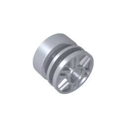 Wheel 18 x 14 with Pin Hole, Fake Bolts and Shallow Spokes-MyGobricks