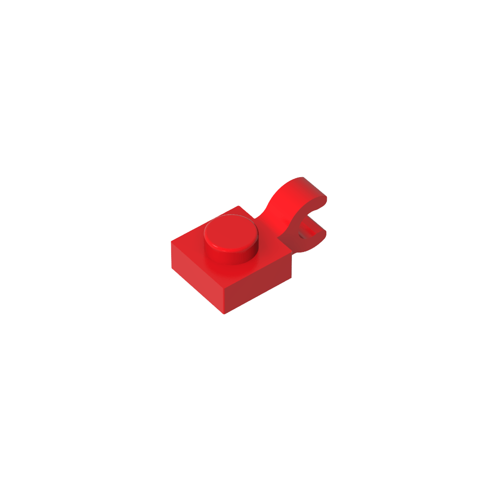 Plate Special 1 x 1 with Clip Horizontal [Thick U Clip]-MyGobricks