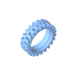 Tyre Offset Tread with Center Band 23 x 7-MyGobricks
