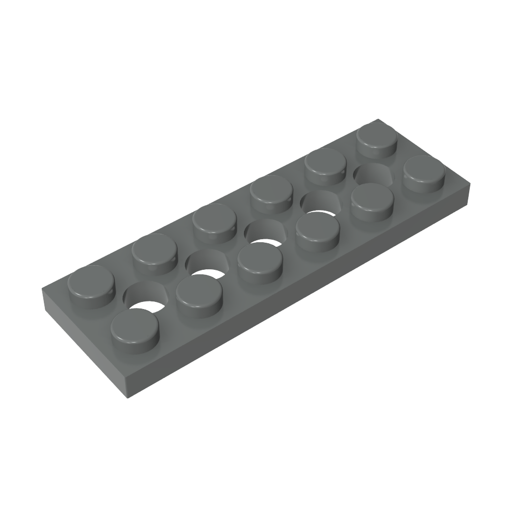 Technic Plate 2 x 6 [5 Holes]-MyGobricks