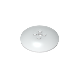 Dish 6 x 6 Inverted (Radar) with Hollow Studs