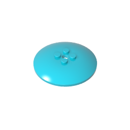 Dish 6 x 6 Inverted (Radar) with Hollow Studs