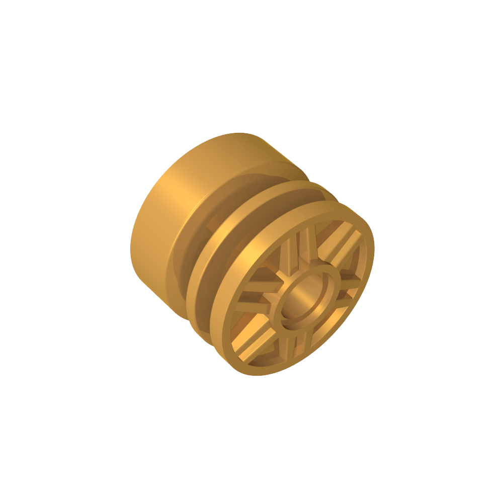 Wheel 18 x 14 with Pin Hole, Fake Bolts and Shallow Spokes-MyGobricks
