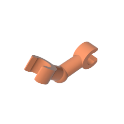 Arm Skeleton Bent with Clips at 90° [Vertical Grip]