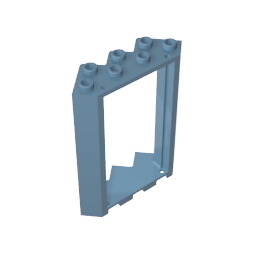 Door Frame 4 x 4 x 6 Corner-MyGobricks