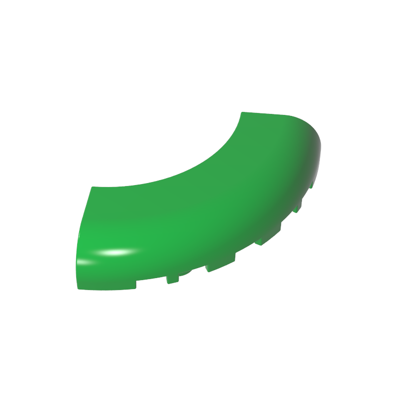 5x5 smooth cylindrical corner brick