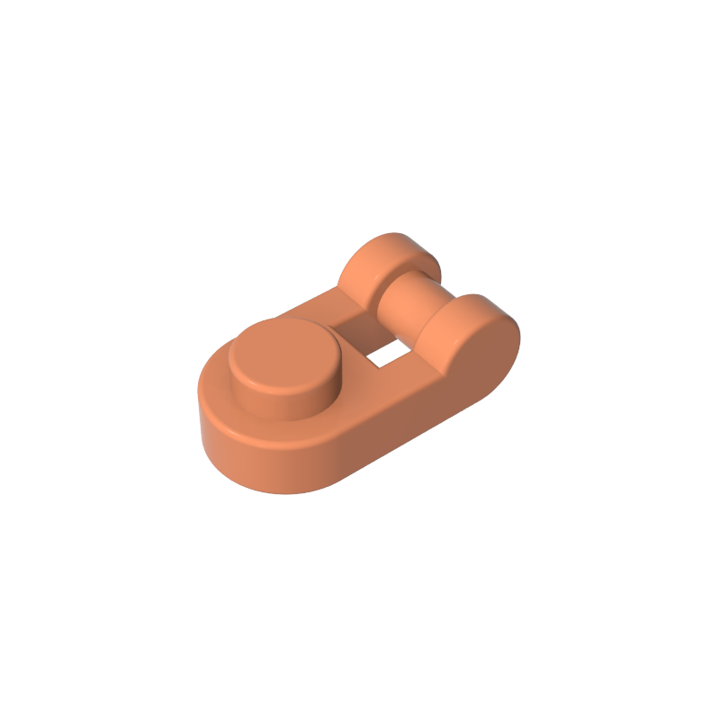 1x1 one side round hinge plate with handle