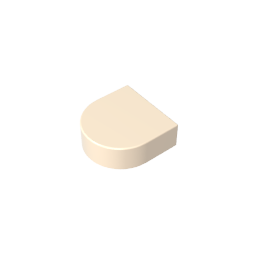 Tile 1 x 1 Half Circle