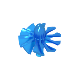 Jet Engine Fan with 10 Blades and Technic Pin-MyGobricks