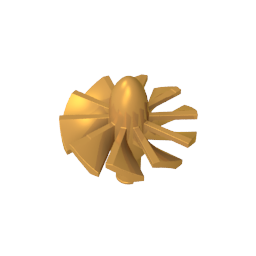 Jet Engine Fan with 10 Blades and Technic Pin-MyGobricks