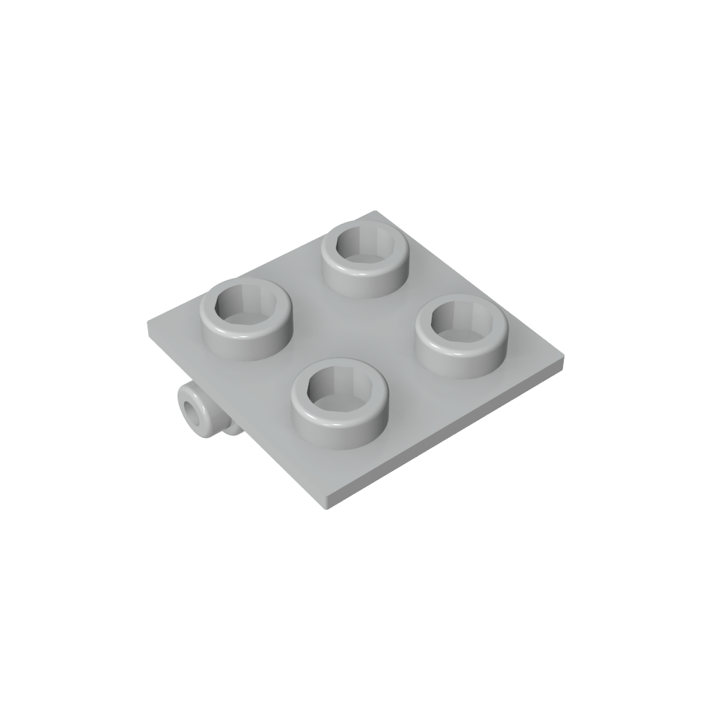 Hinge Brick 2 x 2 Top Plate Thin-MyGobricks
