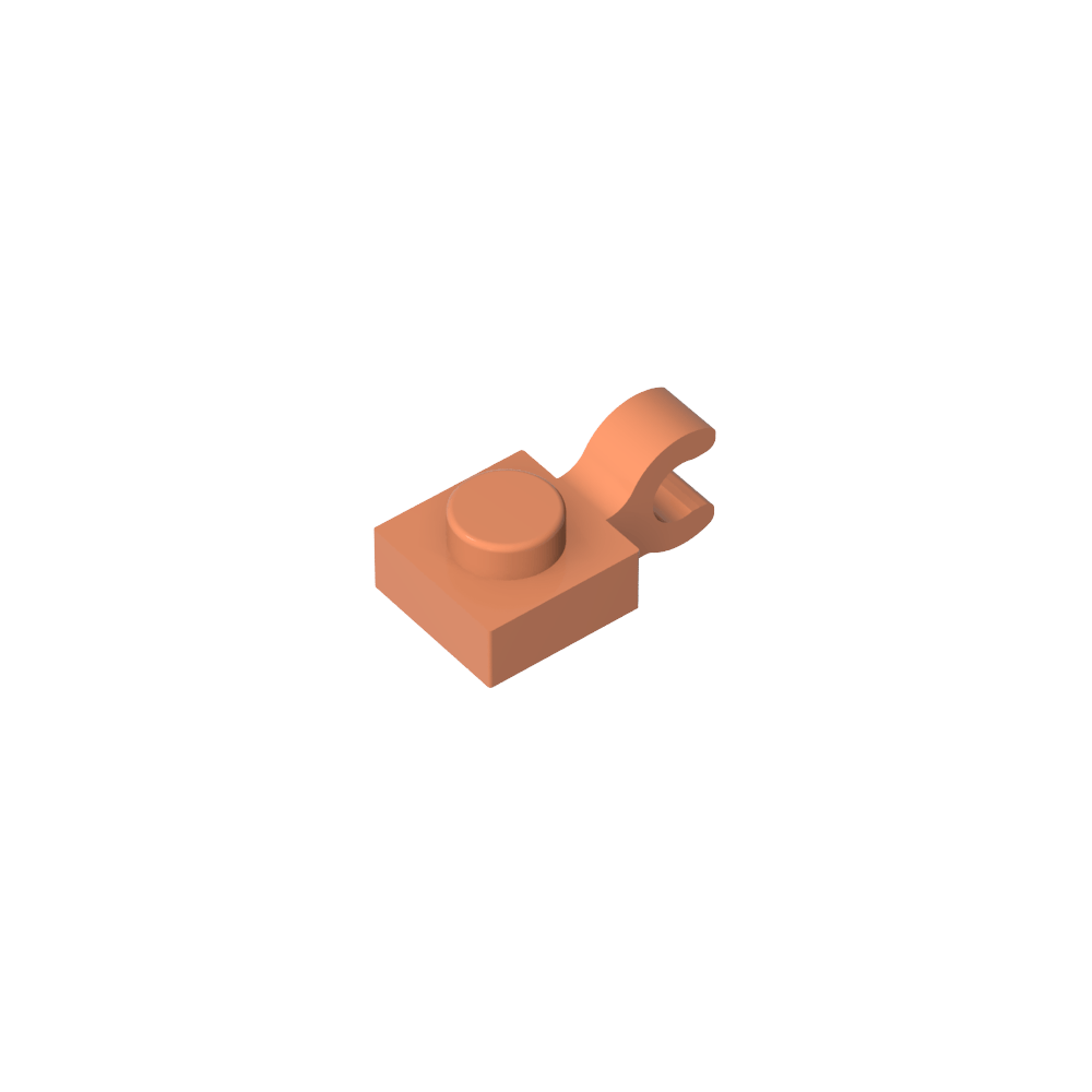 Plate Special 1 x 1 with Clip Horizontal [Thick U Clip]-MyGobricks