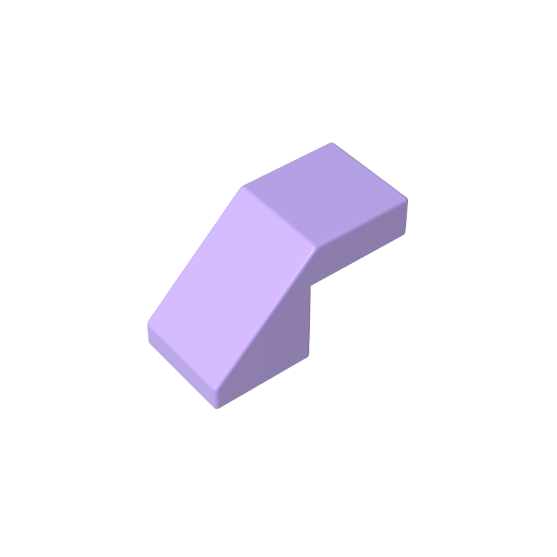 1x2 Slope Smooth Panel Tile