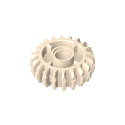 Double-sloping 20-tooth transmission gear
