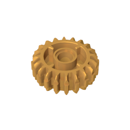 Double-sloping 20-tooth transmission gear