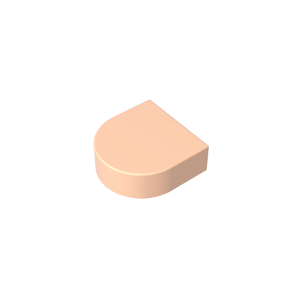 Tile 1 x 1 Half Circle