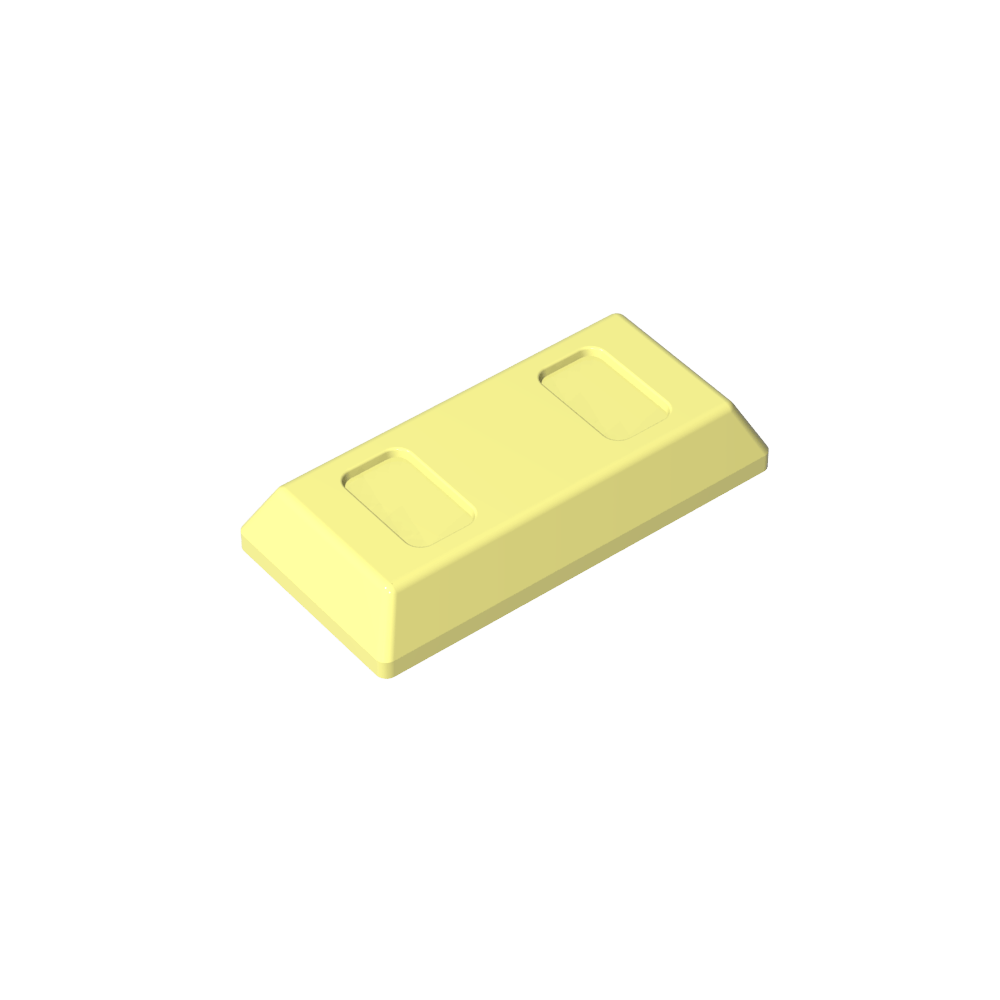 Tile Special 1 x 2 with Sloped Walls AKA Money / Gold Bar [Ingot]