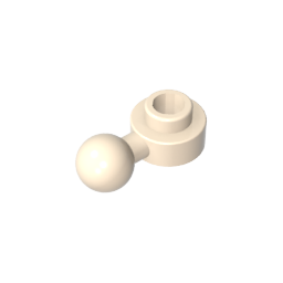 Plate, Round 1 x 1 with Towball [Undetermined Hole Type]