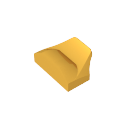 Wedge Curved 1 x 2 x 2/3 No Studs, Wing End