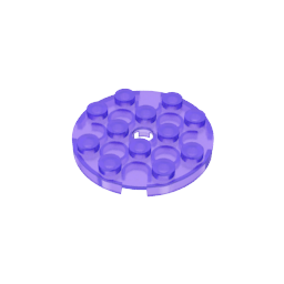 Plate Round 4 x 4 with Pin Hole
