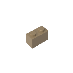 Brick 1 x 2 without Bottom Tube