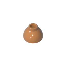 Brick Round 1.5 x 1.5 Dome Top [Plain]-MyGobricks