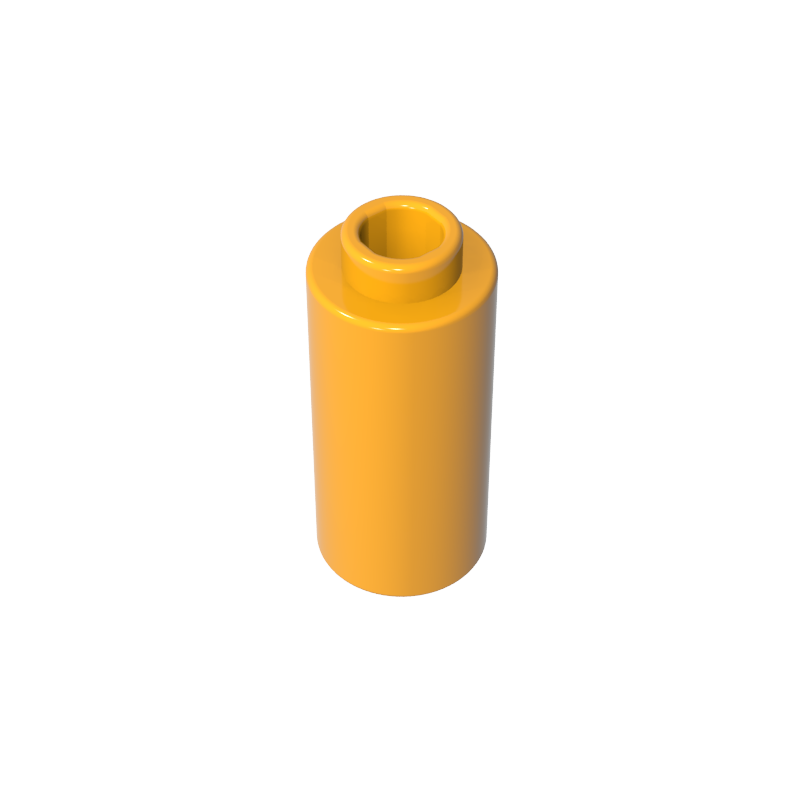 1x1x1 2/3 cylindrical brick straight tube