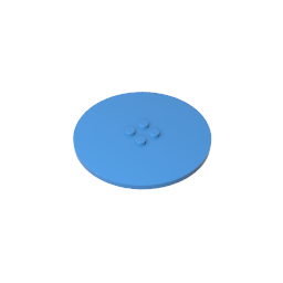 Plate Special Round 8 x 8 with 2 x 2 Center Studs without Groove