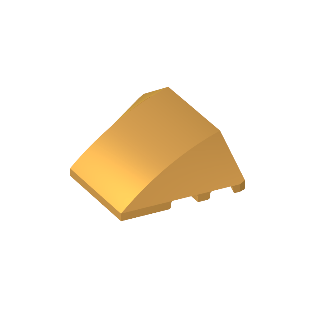 Wedge Curved 4 x 3 No Studs [Plain]-MyGobricks