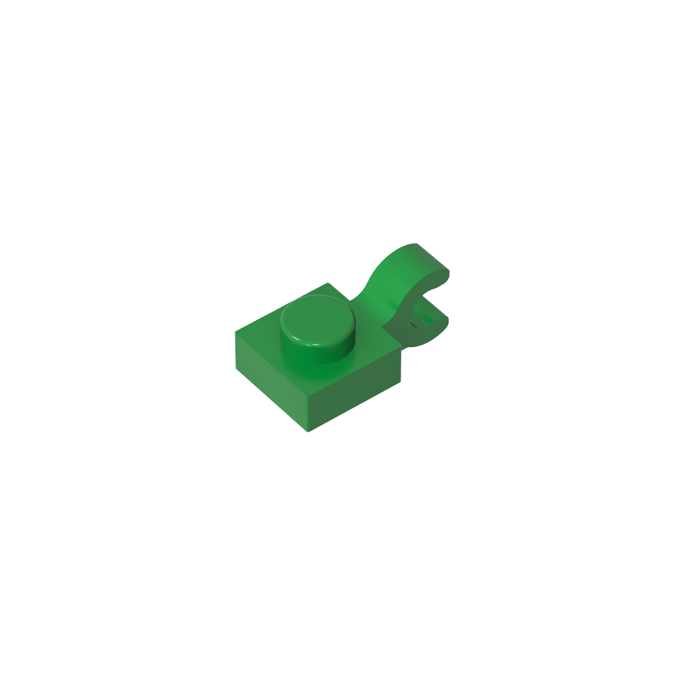 Plate Special 1 x 1 with Clip Horizontal [Thick U Clip]-MyGobricks