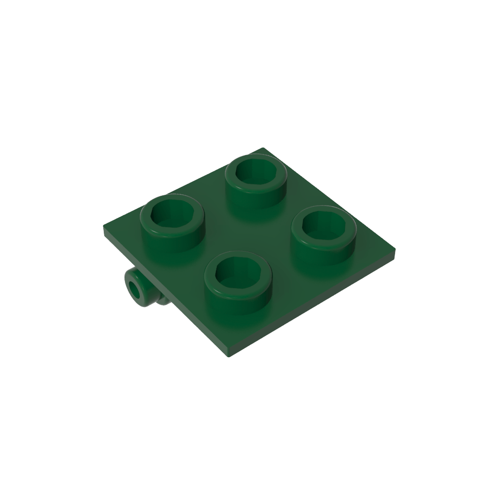 Hinge Brick 2 x 2 Top Plate Thin-MyGobricks