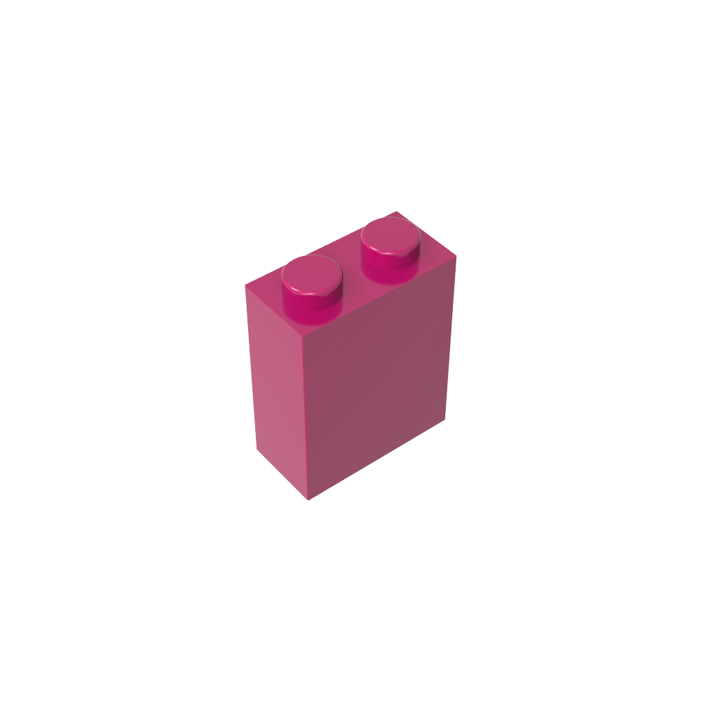 Brick 1 x 2 x 2 with Center Pin-MyGobricks