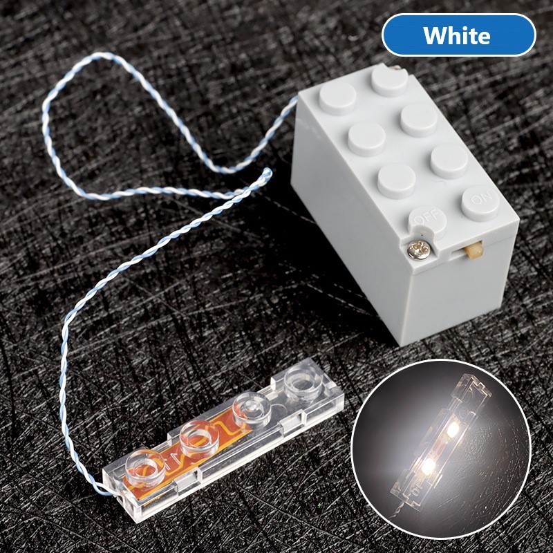 Compatible With Small Particle 2*4 Led Lights, Led Lighting Building Block Parts And Accessories, Decorative Parts And Lighting Accessories X3