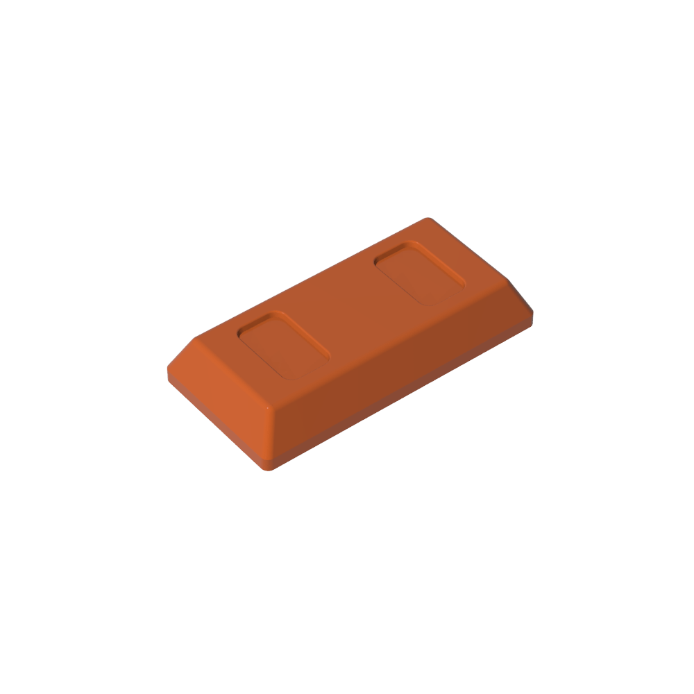 Tile Special 1 x 2 with Sloped Walls AKA Money / Gold Bar [Ingot]