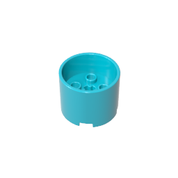 Brick Round 3 x 3 x 2 with Recessed Center with 2 x 2 Studs and Axle Hole