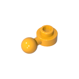 Plate, Round 1 x 1 with Towball [Undetermined Hole Type]