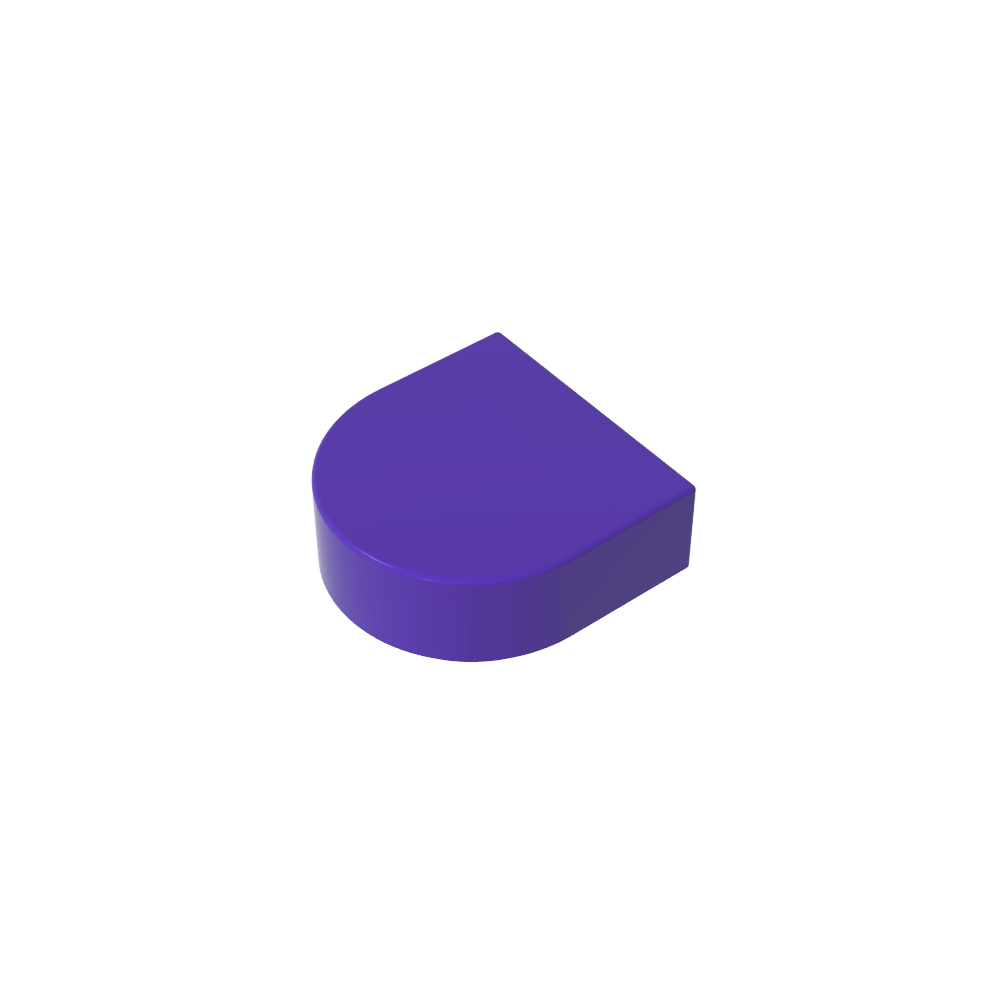 Tile 1 x 1 Half Circle