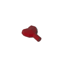 Rock - Heart Jewel with Shaft