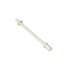 Bar 8L - Two Stop Rings / One Pin, Technic Figure Ski Pole [Flat End]