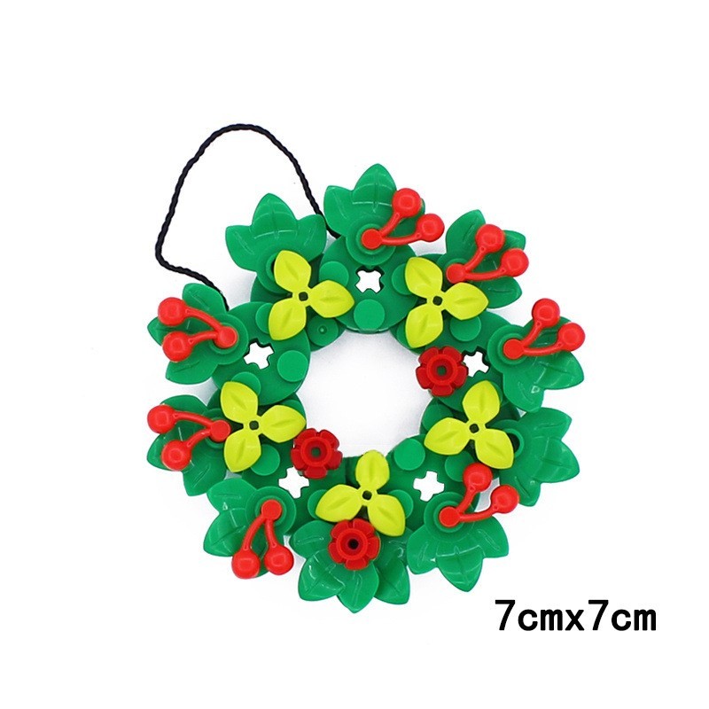 Small Particle DIY Christmas Tree Building Blocks Hanger, Christmas Garland Decoration 4032 32607