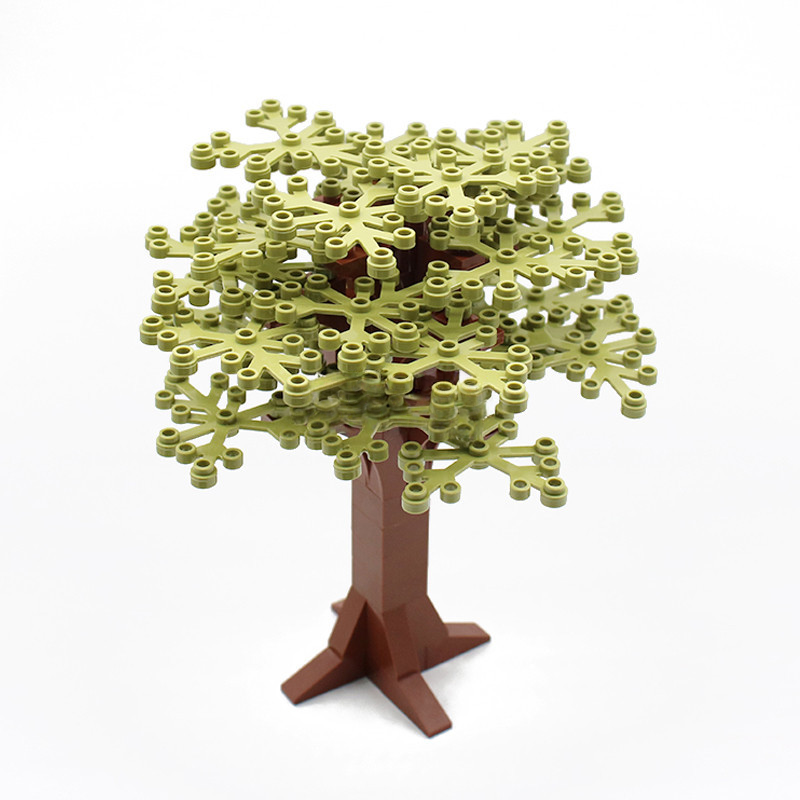 Small Plastic Building Blocks, 58PCS Tree Set x 3, #2417 DIY Scene MOC